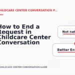 How to End a Request in Childcare Center Conversation English