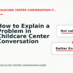 How to Explain a Problem in Childcare Center Conversation English