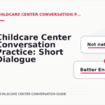 Childcare Center Conversation Practice: Short Dialogue Examples