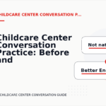 Childcare Center Conversation Practice: Before and After Corrections