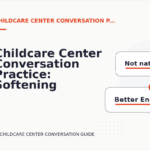 Childcare Center Conversation Practice: Softening Direct Sentences